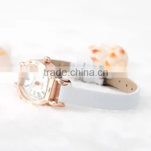 New Models From Doris Watch Slim Band Square Alloy Rose Gold Women Dress Leather Watch thumbnail-2