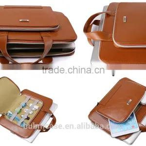 Fashionable PU Leather BUBM BROWN Waterproof Solid Color Tablet Computer Sleeve Case thumbnail-6