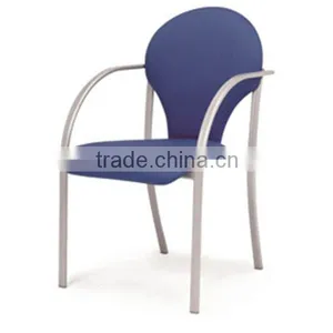 Hot Sale Metal Frame Stacking Dining Room Furniture, Restaurant Chair thumbnail-1