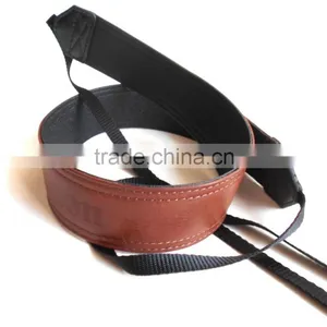 Shoulder Strap Brown Leather Customize Logo for Digital Camera thumbnail-1