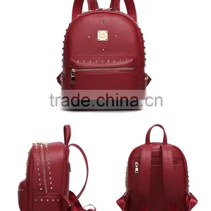 Women Leather Backpack With Rivets, Backpack Leather thumbnail-3