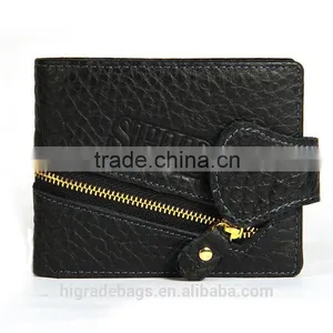 Baellerry Men Leather Wallet With Zipper Pocket thumbnail-1