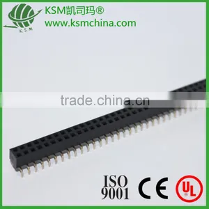 Female Header 2.54mm Double Row Bottom Entry Right Angle 2~40 Pin thumbnail-1