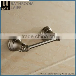12233c China Goods Wholesale Nickel Brushed Bathroom Fittings Wall Mount Toilet Paper Holder thumbnail-2