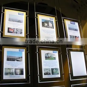High Quality Advertising Product Acrylic Sign Board Crystal Led Menu Light Box thumbnail-5