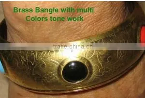SIXTH SENSE Metal Acrylic Bangles thumbnail-4
