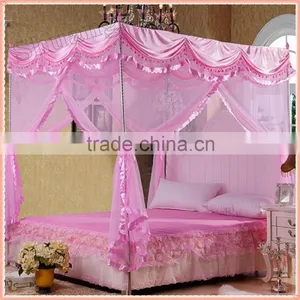 Rectangular Mosquito Net Bed Canopy 100% Polyester China Textile Factory thumbnail-1