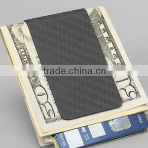 Slim Carbon Fiber Money Clip Carbon Fiber Card Holder With Box thumbnail-4