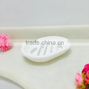 White Platsic Cheap Promotional Soap Dish thumbnail-5