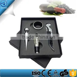 4 Pieces Wine Opener Set With Black Box ,Wine Opener Gift Set thumbnail-1