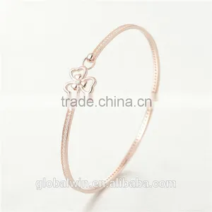 Fashion Jewelry 14K Gold Plated Anklets Bangles With Clear Cz thumbnail-1