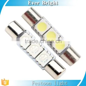 C5W T6 28mm/31mm 5050 3SMD Car LED License Plate Light 3smd Festoon Led Light Socket Bulbs Crew Cut thumbnail-1