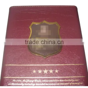 Chinese Factories Wholesale Custom High-grade Leather Wine Box, Deep Red Gift Box thumbnail-3