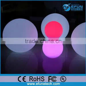Remote Control PE Material IP65 Waterproof Multi Color Illuminated Led Floating Globe for Pool thumbnail-1