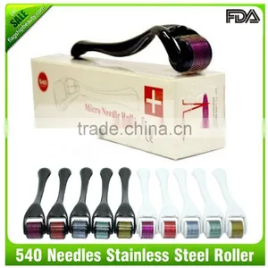 2016 Flagship! Wholesale Microneedling Dermaroller Manufacturer 540 Needles Derma Roller With Bottom Price thumbnail-1