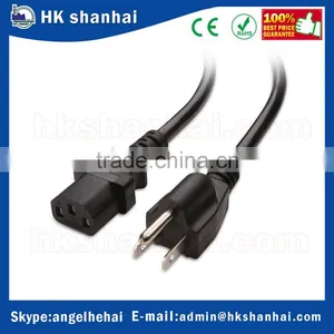 High Quality 6ft USA Standard AC Black Heavy Duty Computer Power Cable Computer Monitor Power Cord(NEMA 5-15P Plug to IEC C13) thumbnail-2