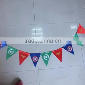 Party Decoration Event Using Party Item Superhero Color Flag Christmas Day Decoration thumbnail-4