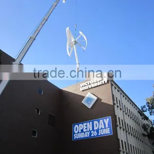Roof Mounted Vertical Wind Turbine 3kw thumbnail-1
