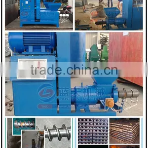 High Quality ISO Approved Wood Sawdust Briquettes Manufacturing Machines Charcoal Briquette Extruder Machine for Making Rod thumbnail-5
