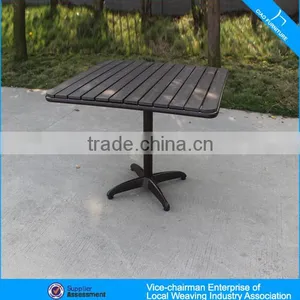 Foshan Outdoor Furniture Garden Rattan Table and Chair With Plastic Wood thumbnail-4