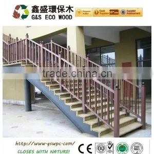 An-ti Corrosion Outdoor Waterproof Wpc Plastic Fence Wpc Railing thumbnail-1