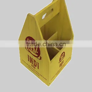 China Factory Supply Pine/paulownia Wooden Wine Box, Christomas Wood Craft and Gifts Using for Wine Bucket thumbnail-5