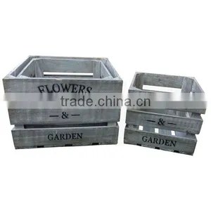 Solid Wood Storage Box Wooden Basket Set of 3 Wooden Box Wholesale thumbnail-1