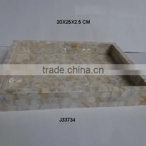 Mother of Pearl Rectangular Tray Colours Size Can be Customized thumbnail-1