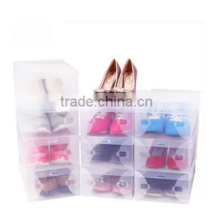Factory Custom Made Practical Plastic Clear Storage Shoe Box thumbnail-1