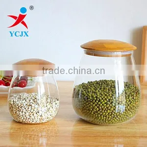Round Glass Sealed Storage Jar / Borosilicate Glass Food Jar thumbnail-1