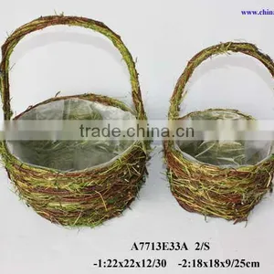 Cheap Wicker Baskets for Flower Decoration thumbnail-1