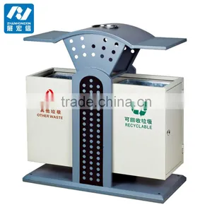 Street Recycling Rubbish Bin, Park Recycle Garbage Container thumbnail-3
