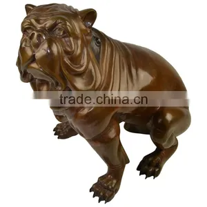 Handicraft Bulldog Life Size Dog Statues Bronze Sculpture thumbnail-1