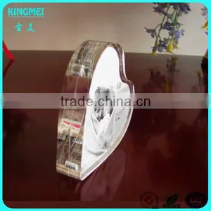 KM-CP76 Heart-shaped Magnetic Freestanding Acrylic Photocard Frame for Gifts thumbnail-2