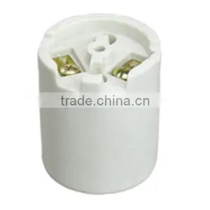 CE RoHS Certificated E26 E27 Glazed Ceramic Lampholder With Cable thumbnail-4