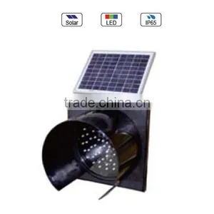 Solar Powered (Charging) 35cm Waterproof IP65 Traffic LED Warning Sign Light MS-3300 thumbnail-1