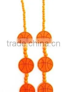 Mardi Gras Latest Design Flashing LED Basketball Beads Necklace thumbnail-1