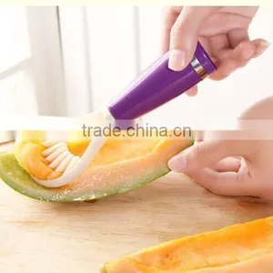 Cheap Price Kitchen Tool Multifunction Plastic Fruit Corer and Slicer thumbnail-1
