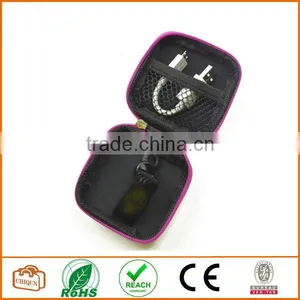 Square Shaped Carrying Hard Case Storage Bag for MP3/MP4 Bluetooth Earphone Earbuds With Mesh Pocket, Zipper Enclosure thumbnail-3