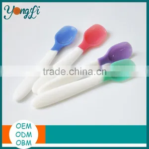 Newest Soft Tip Color Changing Heat Rubber Baby Fork Spoon thumbnail-2