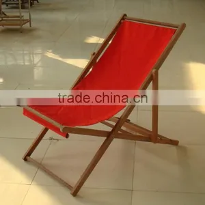 2016 Wooden Beach Chair With Canvas Fabric for Outdoor Furniture thumbnail-2