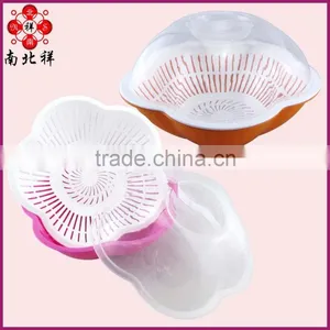Plum Shaped Plastic Strainer With Tray & Cover thumbnail-1