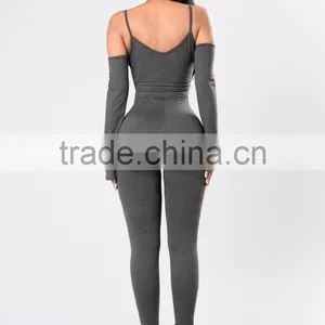 Black Latex Xxxl Sizes Catsuit Long Sleeve Cold Shoulder Skinny Leg Womens Cocktail Clubwear Evening Jumpsuits thumbnail-4