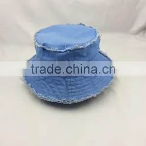 Bucket Hat / Cotton Polyester Denim Fabric Bucket Hat thumbnail-6