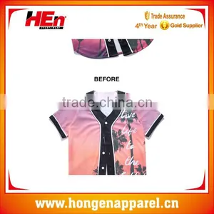 Custom Baseball Uniform Printed Baseball Jersey Design thumbnail-3