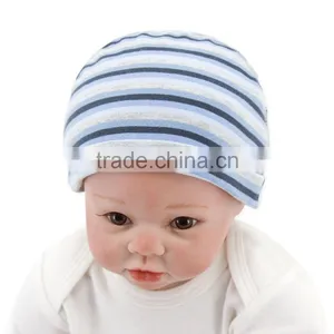 Retail Baby Clothing Set Accessories Unisex Beanie Stripe Infant Cotton Knitted Baby Thick Hat For Winter thumbnail-1