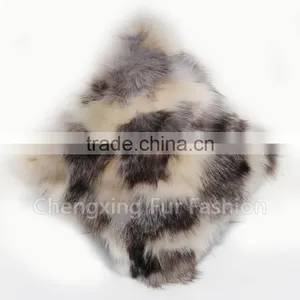 CX-D-33G Real Fox Fur Christmas Decoration Pillows Cushion Cover Pillow Case thumbnail-2