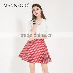 Nice Design High Quality Latest Fashion Elegant Clothes Manufacturer Guangzhou Women Smart Casual Dress 2016 thumbnail-1