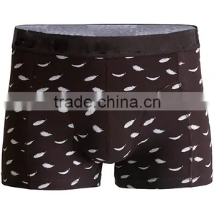 Comfortable Material Prevalent Design Mens Unique Yellow AOP Boxer Shorts thumbnail-2