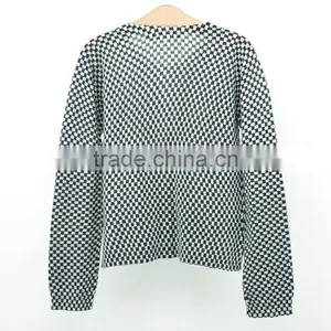 Print Cardigan Woolen Kids Knitted Sweater Designs for Children thumbnail-2